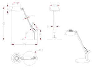 Globo 58423 - LED Dimbar Bordslampa URSINO LED/8W/230V