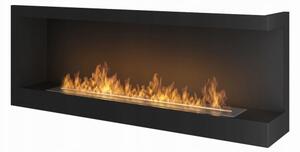 InFire - Hörn BIO eldstad 45x120 cm 3kW svart