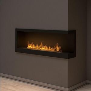 InFire - Hörn BIO eldstad 45x120 cm 3kW svart