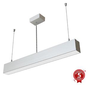 APLED - LED ljuskrona med upphängningsrem LOOK LED/23W/230V 4000K 60 cm silver