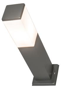Modern utomhuslampa stolpe mörkgrå 45 cm IP44 - Malios