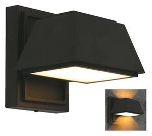 LED vägglampa för utomhusbruk LED/15W/230V IP65 3000K svart