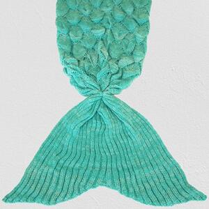 Sjöjungfru-filt - Mermaid Blanket, Turkos