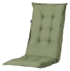 Madison Stolsdyna med hög rygg Basic 123x50 cm grön