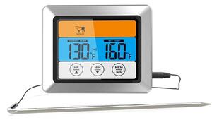 Stektermometer med digital display, Rostfritt Stål