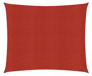 Solsegel 160 g/m² röd 4,5x4,5 m HDPE - Röd