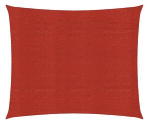 Solsegel 160 g/m² röd 3,6x3,6 m HDPE - Röd