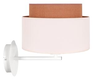 Duolla - Vägglampa BOHO 1xE27/15W/230V beige/vit/brun