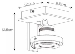 Lucide 17906/06/12 - LED ljusreglerad spotlight LANDA 1xGU10/5W/230V