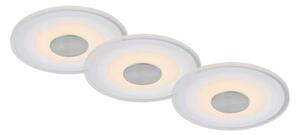 Briloner - KIT 3x Infälld LED badrumsbelysning LED/6W/230V IP44 krom