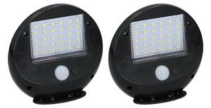 Grundig - SET 2x LED SolVägglampabelysning med sensor LED/3,2V