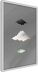 Inramad Poster / Tavla - Cloud Family - 20x30 Svart ram