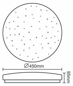 LED Justerbar ljusstyrka taklampa STAR LED/50W/230V 2700-6500K + fjärrkontroll