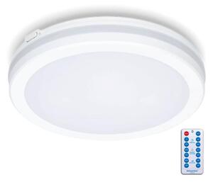 LED taklampa för badrum med sensor LED/18W/230V diameter 30 cm vit + +Fjärrkontrol