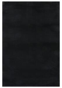 Tvättbar matta kort lugg 160x230 cm halkfri svart
