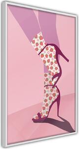 Inramad Poster / Tavla - Fruity Socks - 20x30 Svart ram med passepartout