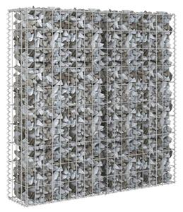 Gabionmur i galvaniserat stål 80x20x100 cm