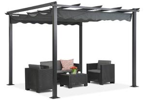 Fristående pergola Tenerife 3 x 3m grå Garden Point