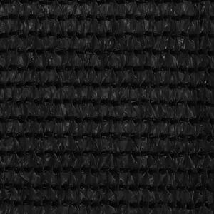 Balkongskärm svart 120x500 cm HDPE