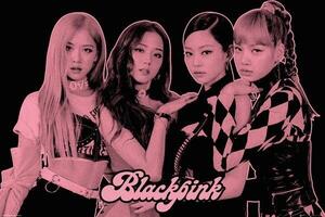 Poster, Affisch BlackPink - Group Pink