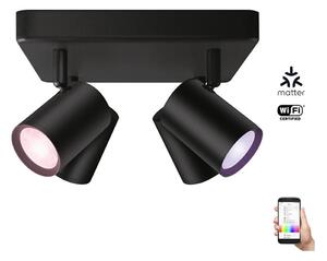 WiZ - LED RGBW Dimbar spotlight IMAGEO 4xGU10/4,9W/230V svart Wi-Fi