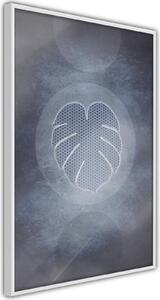 Inramad Poster / Tavla - Leaf in the Center - 20x30 Svart ram