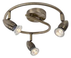 Lucide 13955/14/03 - LED spotlight CARO-LED 3xGU10/5W/230V brons