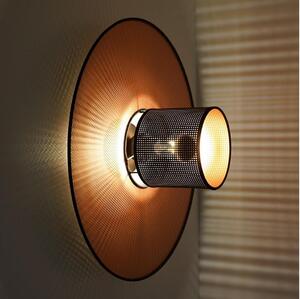 Duolla - Vägglampa TOKYO SHINY 1xE27/15W/230V diameter 50 cm koppar/svart