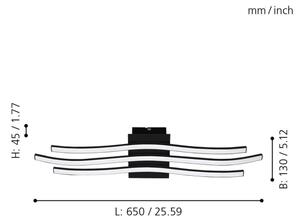 Eglo 99321 - LED Takbelysning RONCADE LED/21W/230V