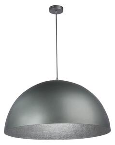 Ljuskrona med upphängningsrem SFERA 1xE27/60W/230V diameter 35 cm grå/silver