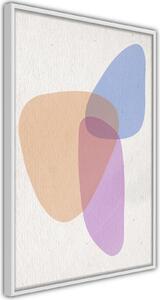 Inramad Poster / Tavla - Pastel Sets II - 20x30 Svart ram med passepartout