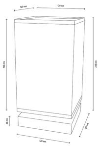 Spot-Light DO70773174 - Bordslampa FIRE 1xE27/25W/230V tall/svart