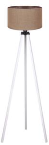 Duolla - Golvlampa 1xE27/60W/230V diameter 44 cm brun/vit