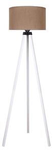 Duolla - Golvlampa 1xE27/60W/230V diameter 44 cm brun/vit