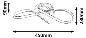 Rabalux 2187 - LED Takbelysning ANIELA LED/20W/230V