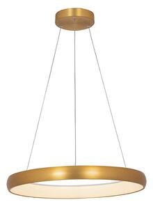 Zambelis 2054 - LED ljusreglerad ljuskrona på textilsladd LED/50W/230V diameter 60 cm guld