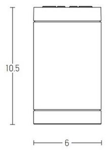 Zambelis E219 - Spotlight för utomhusbruk 1xGU10/7W/230V IP54 svart