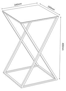 Blomställ 40x24 cm svart