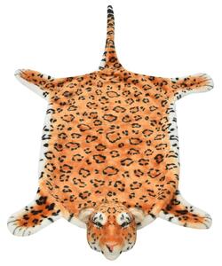 Leopardmatta plysch 139 cm brun