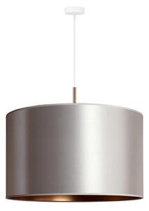 Duolla - Ljuskrona med textilsladd CANNES 1xE27/15W/230V diameter 50 cm silver/koppar