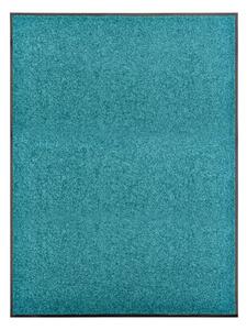 Dörrmatta tvättbar cyan 90x120 cm - Blå/Grön