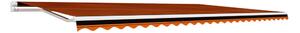 Markisduk orange och brun 600x300 cm - Flerfärgad