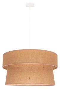 Duolla - Ljuskrona med textilsladd ETNIC 1xE27/40W/230V diameter 45 cm beige