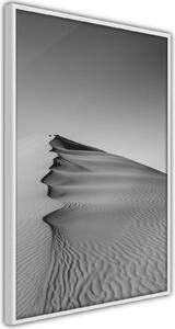 Inramad Poster / Tavla - Wave of Sand - 40x60 Svart ram med passepartout