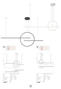 Redo 01-1736 - LED ljusreglerad ljuskrona på textilsladd GIOTTO LED/56W/230V vit