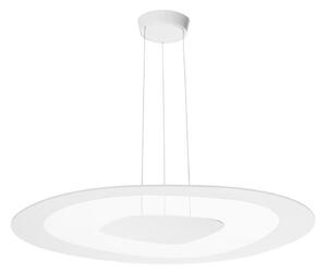 Linea Light 90349 - LED ljuskrona med textilsladd ANTIGUA LED/46W/230V 80,8 cm CRI 90 vit