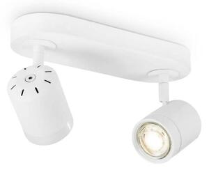 LED Dimbar spotlight MANU 2xGU10/5,8W/230V vit