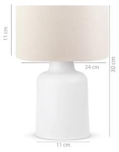 Bordslampa AYD 1xE27/60W/230V beige /vit