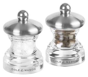 Cole&Mason - Set med saltkvarn och pepparkvarn BUTTON 2 delar 6,5 cm