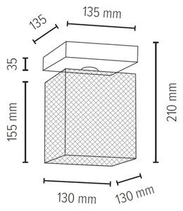 Spot-Light 8175174 - Takbelysning NORMAN trä 1xE27/25W/230V matt ek